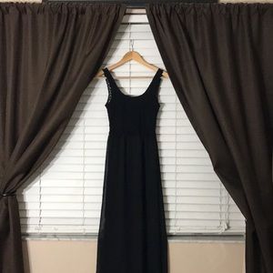 Black Lace Maxi Dress
